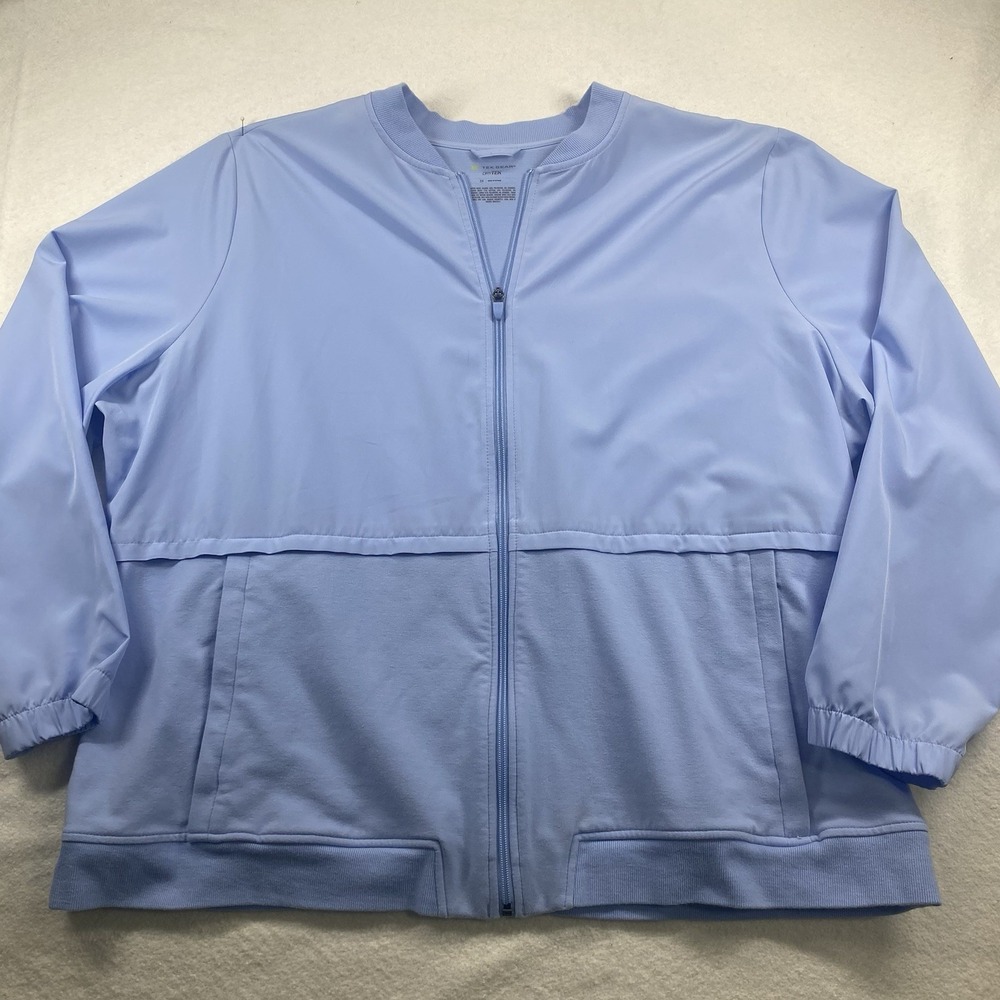 Tek Gear Dry Tek Jacket Blue Ladies  2XL Active Wear Casual Leisurewear